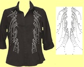 Mili Designs® Blouse Available in Size S to 3X #OT.OVK054C