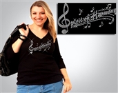 Spirit of Harmony Rhinestone #7007 Tee Sizes XS to 3X