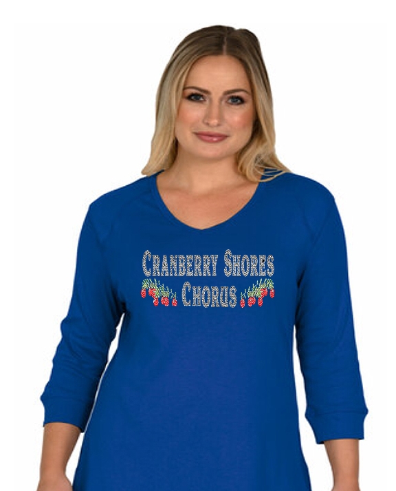 cranberry chorus 1707 sizes S to 3X